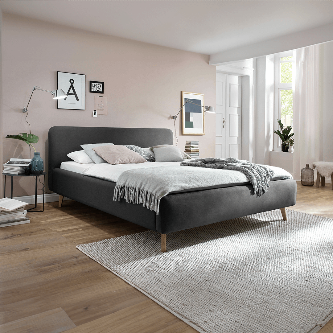 Bedkader MATTI Aspen Antraciet 180x200