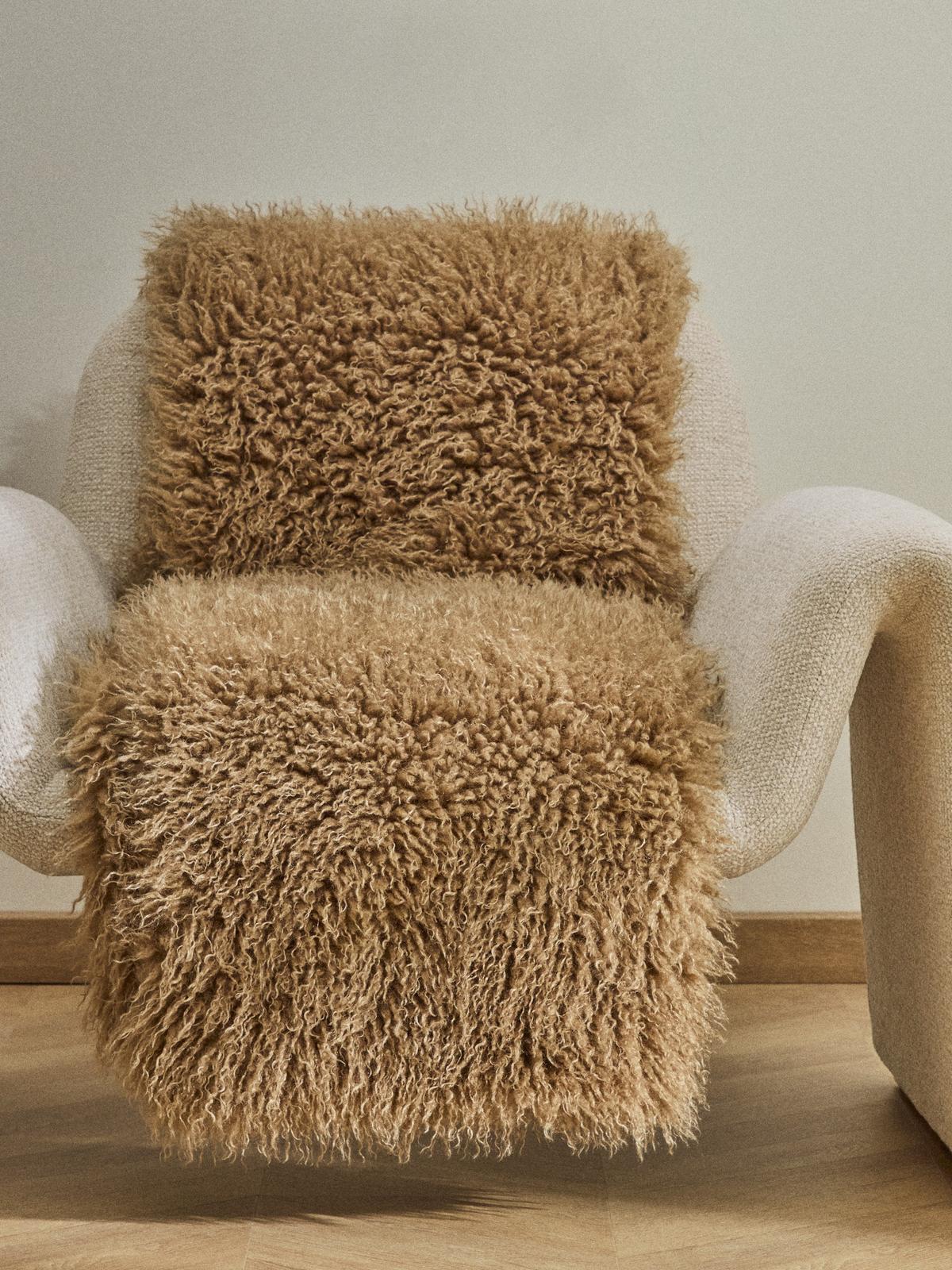 Akla groene deken met bonteffect 130 x 170 cm