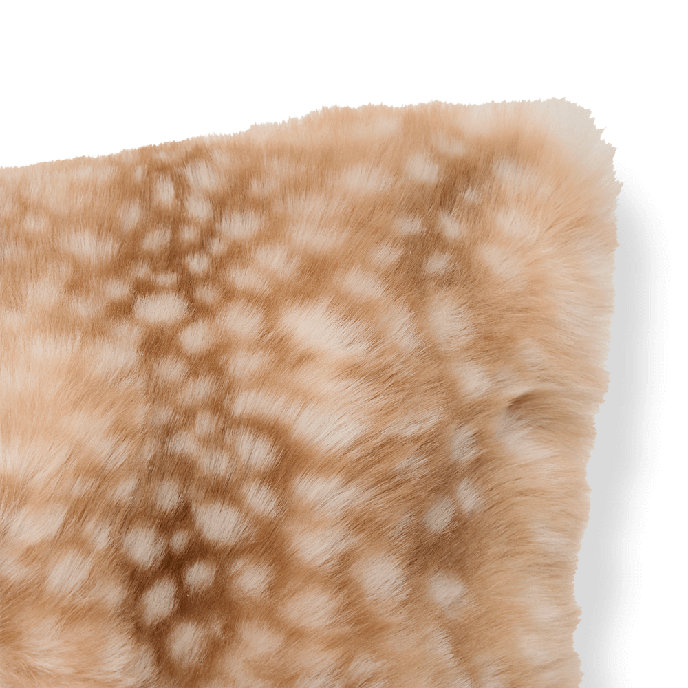 Kussen ZERFY 80x50 Poly Imitatiebond Karamel