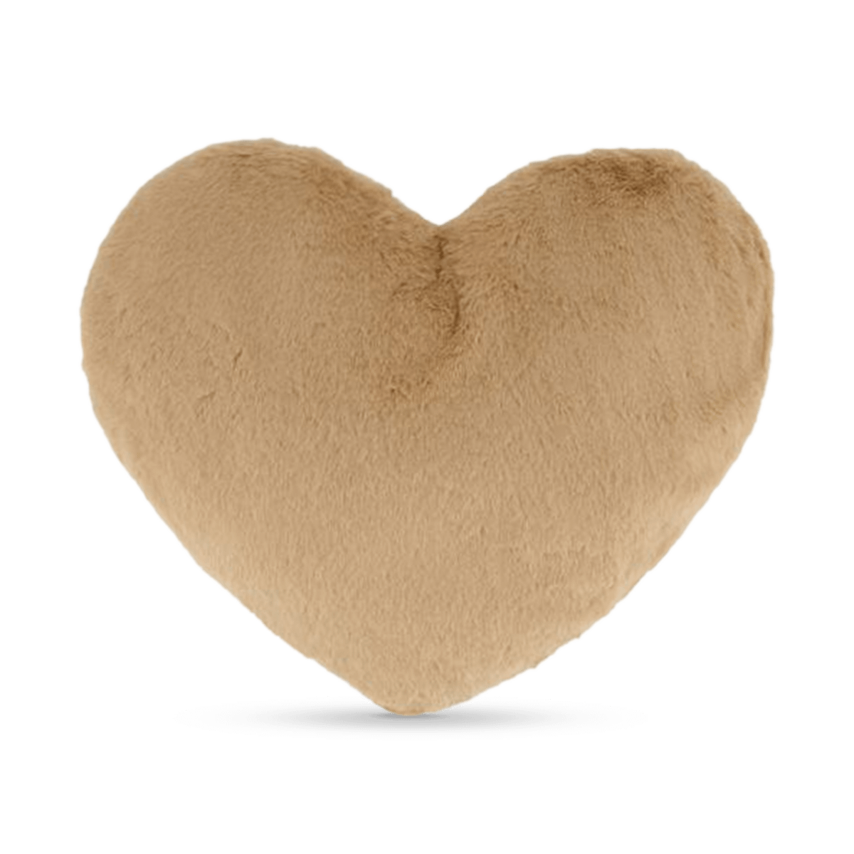 Kussen TYCHA Hart Furry Poly Camel