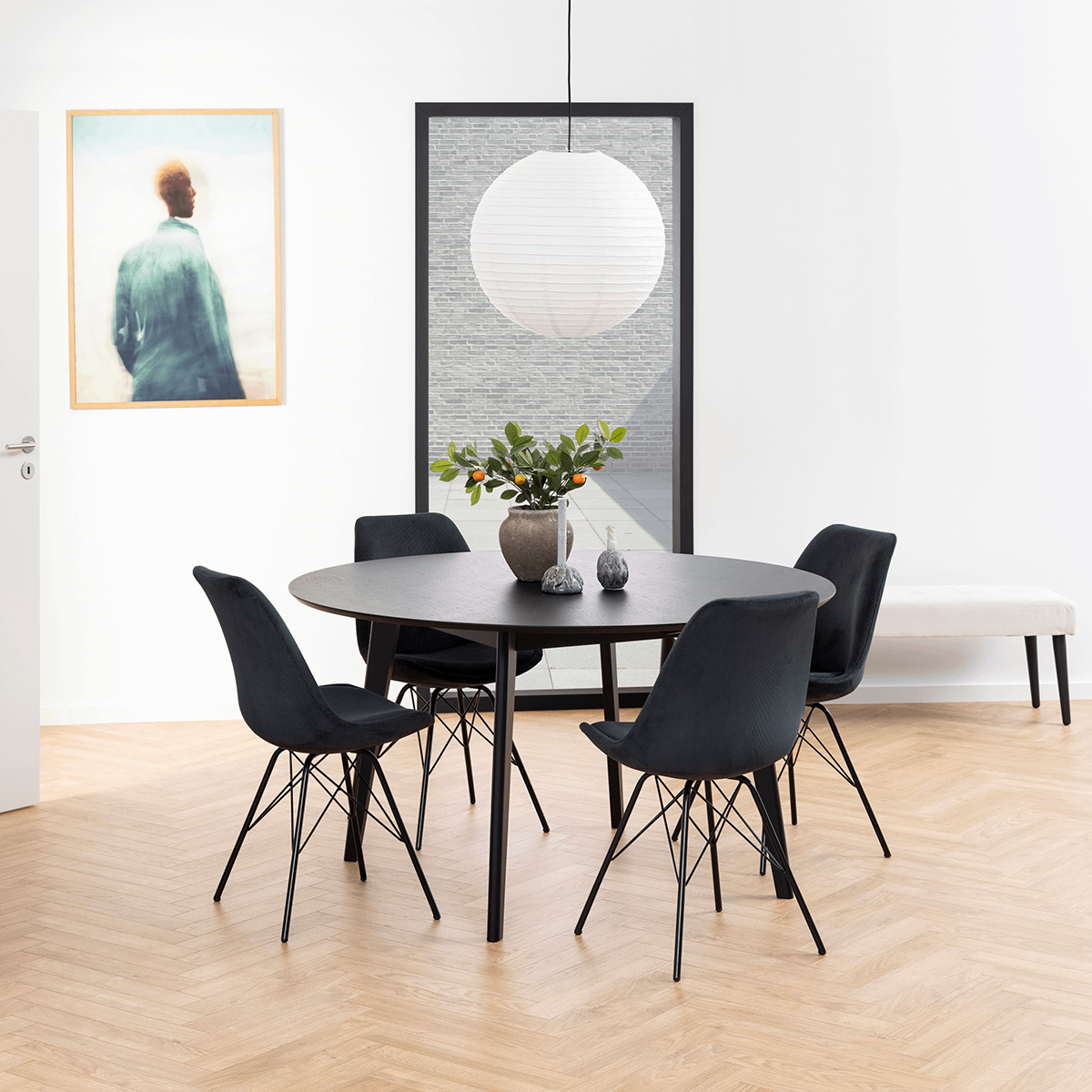 Kuipstoel KORDELIO Wind fabric anthracite 40