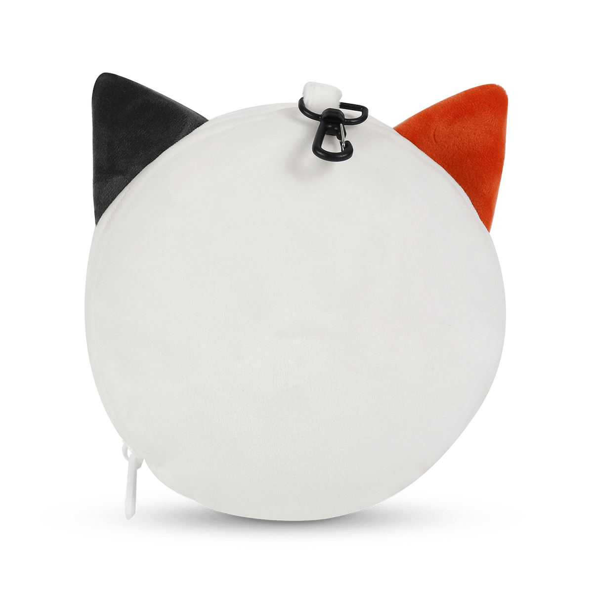 Kussen ORANGE CAT met Slaapmasker Wit