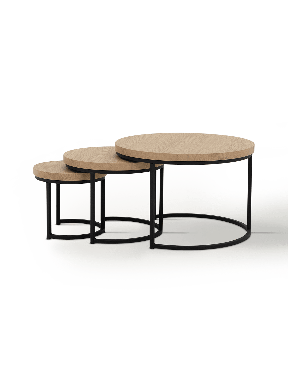 Salontafelset Stevie Blond Oak
