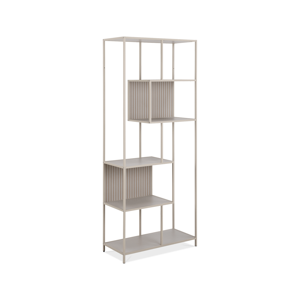 Boekenrek BOKSKAP Grijs Assym. B77