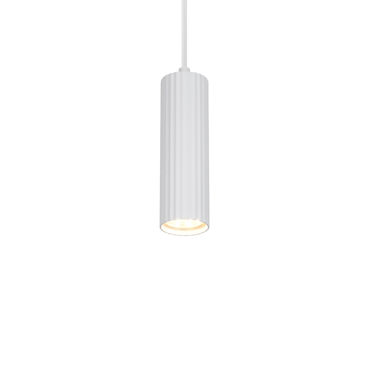 Hanglamp SOKA 1Del. Metaal Wit