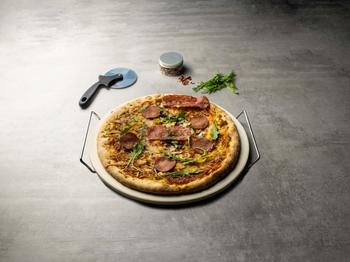 Pizzabaksteen PIZZAL Rond M/Handvat Wit Pizzabaksteen PIZZAL Rond M/Handvat Wit