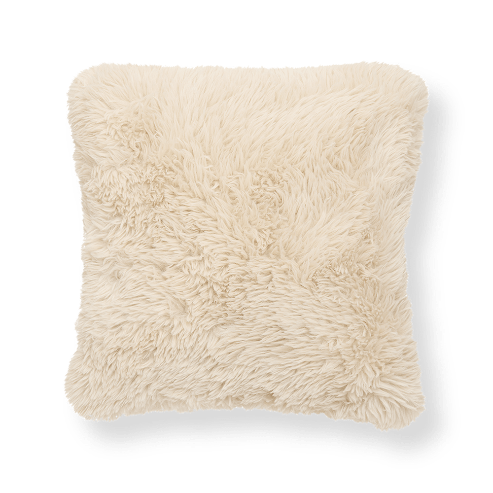 Kussen DUVIO 40x40 Fake Fur Beige