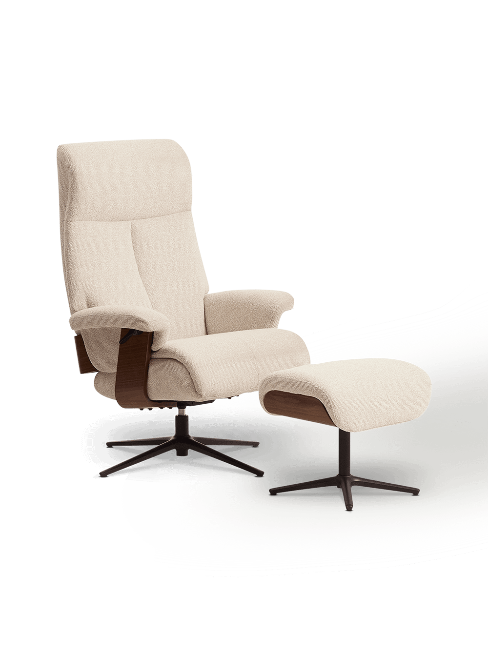 Draaistoel Toriel Beige/Zwart