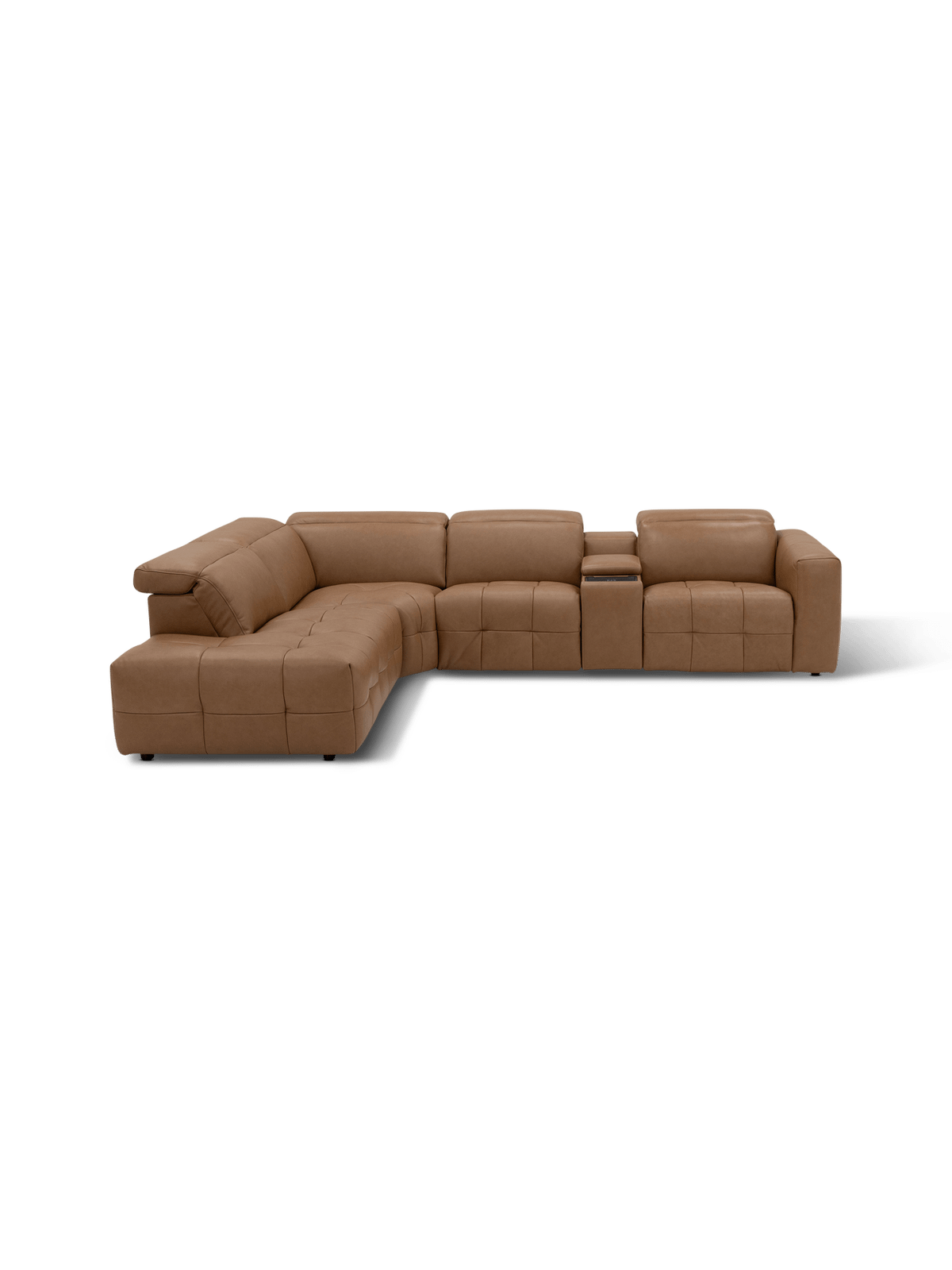 Hoeksalon Tilla Lederlook Tan