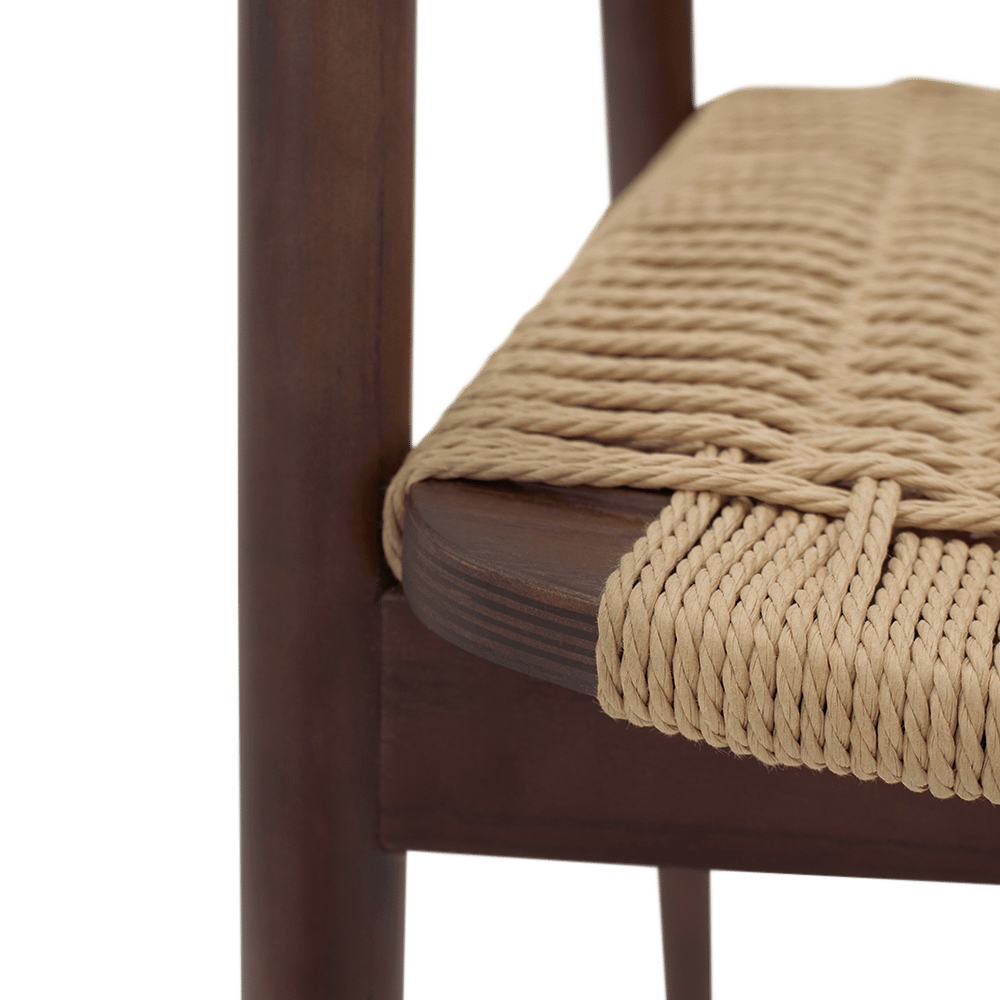 Armstoel TORVALD Ash Wood Walnut/Paper Rope