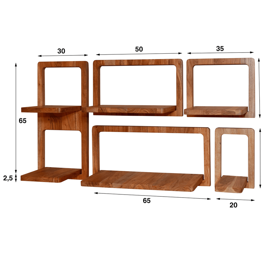 Wandplank S/5 ELOY Massief Acacia Wandplank S/5 ELOY Massief Acacia