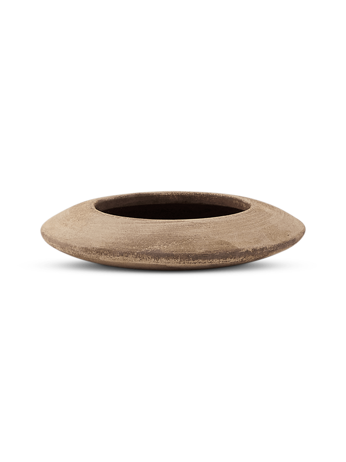 Rivor terracotta bloempot met naturel afwerking ⌀36 cm