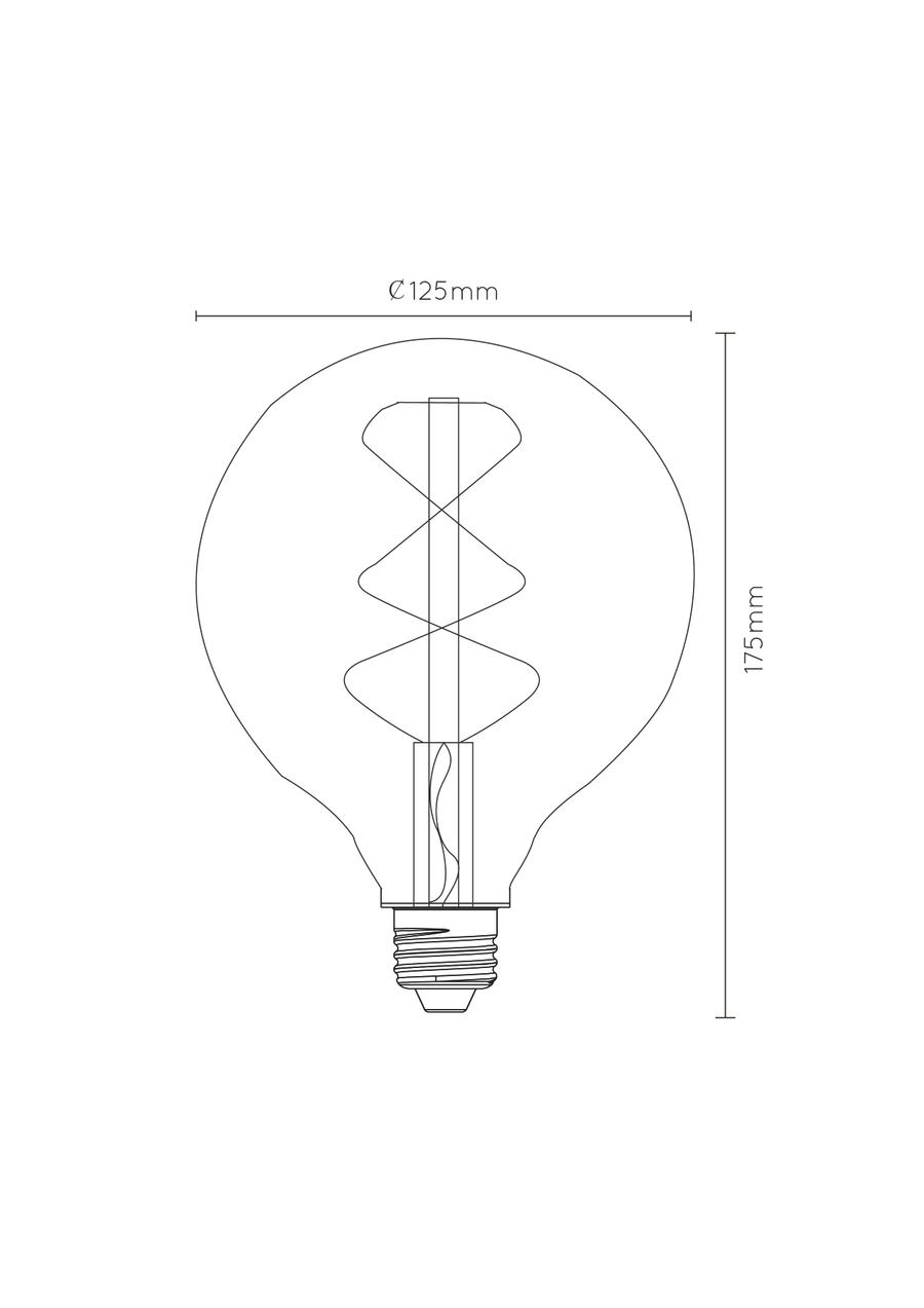 LED-Lamp Globe Ø12,5-E27-5W-Amber