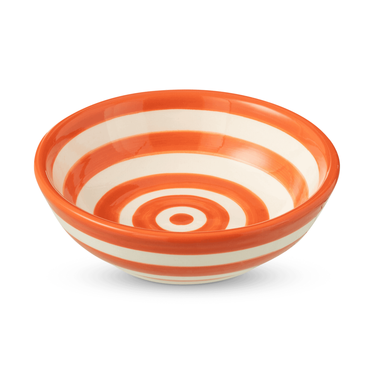 Schaal GRANZ Streep Ker. Wit/Oranje S