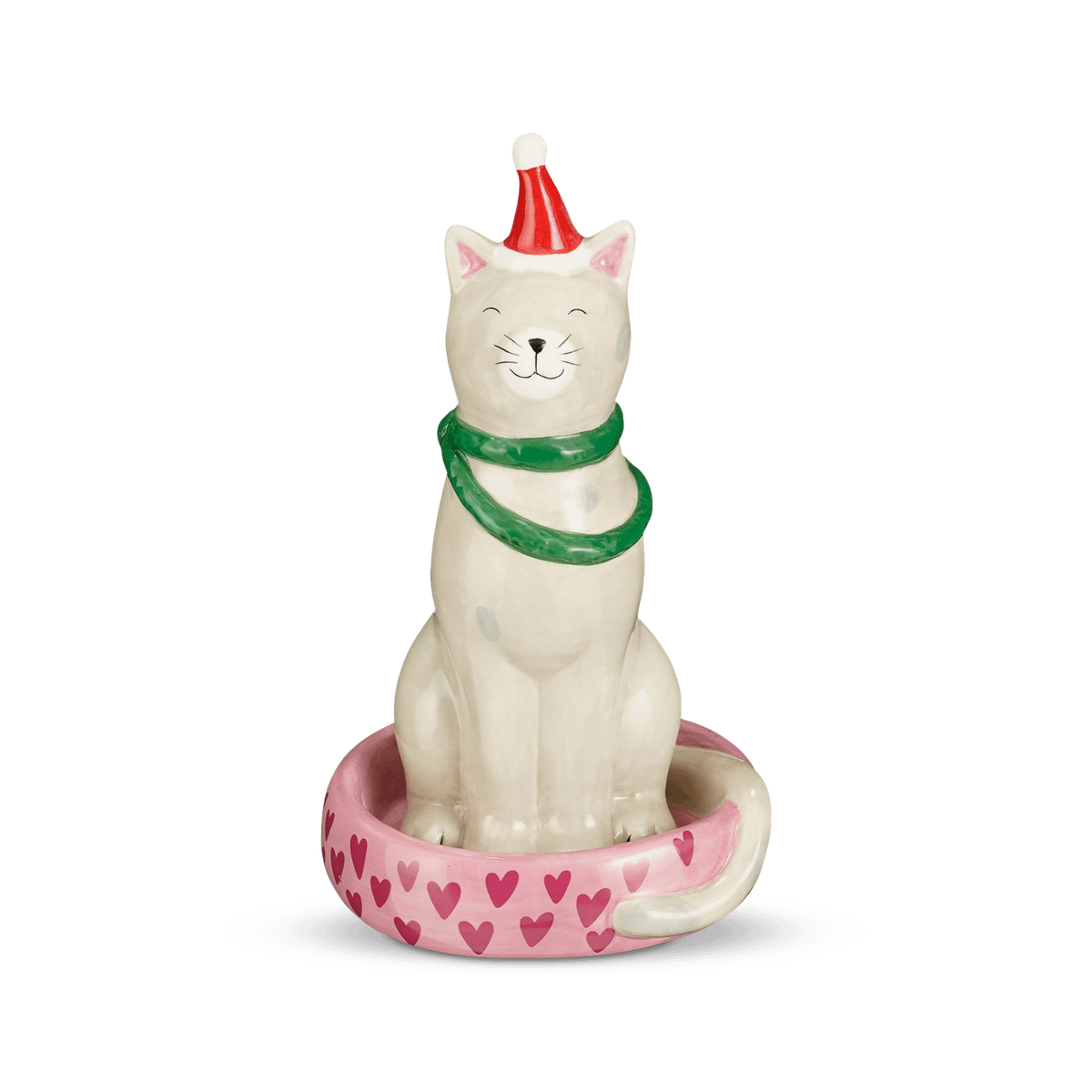 Kat BENZEL M met Kerstmuts Wit