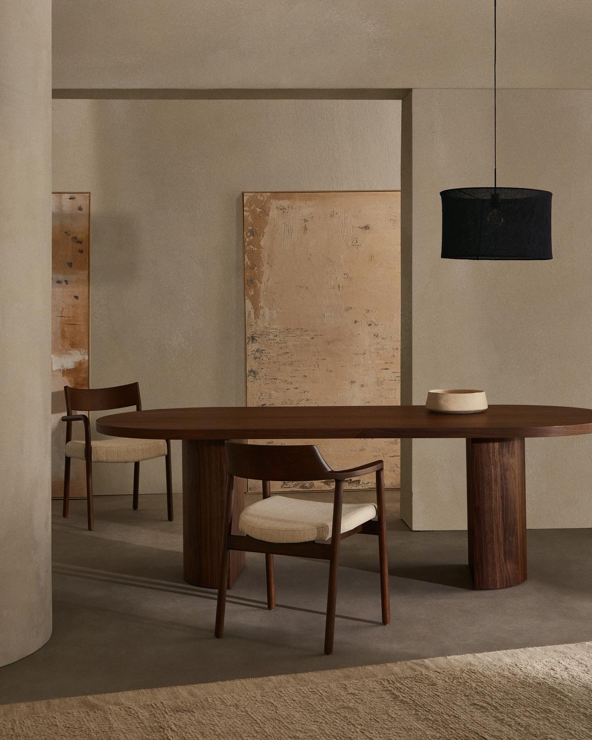 Eettafel Nealy Walnootfineer 240 x 100 cm