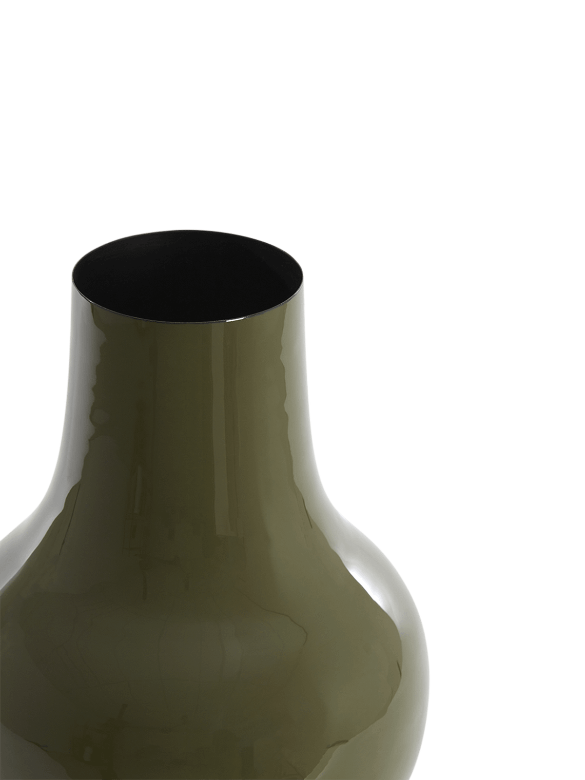Decovaas SINDO L Met. Glans Dk. Olijfgroen