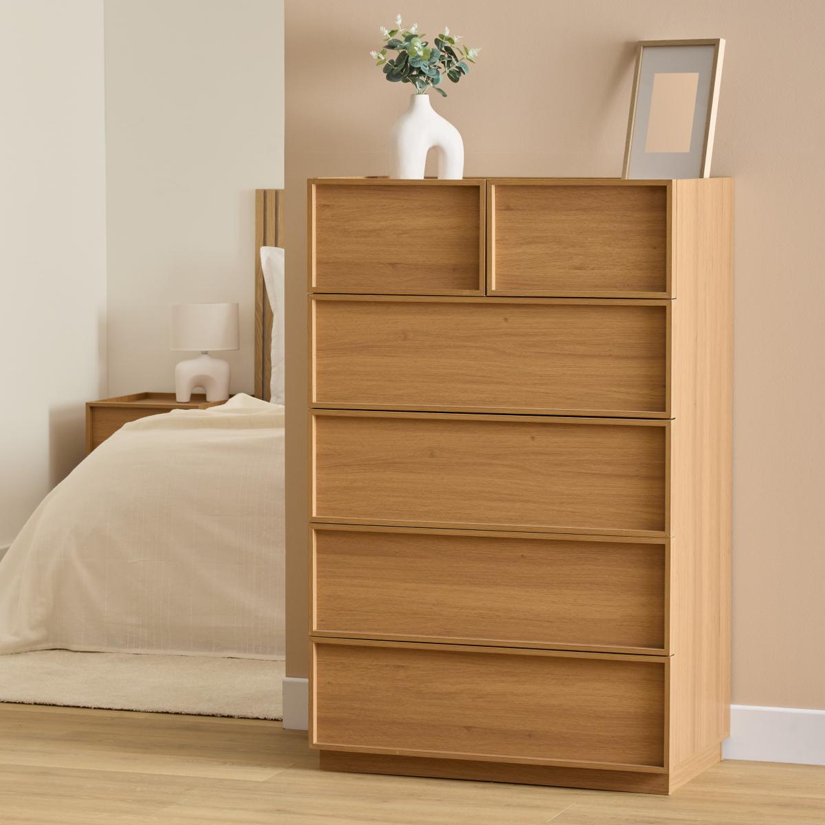Commode Hoog AYLO Kastanjebruin