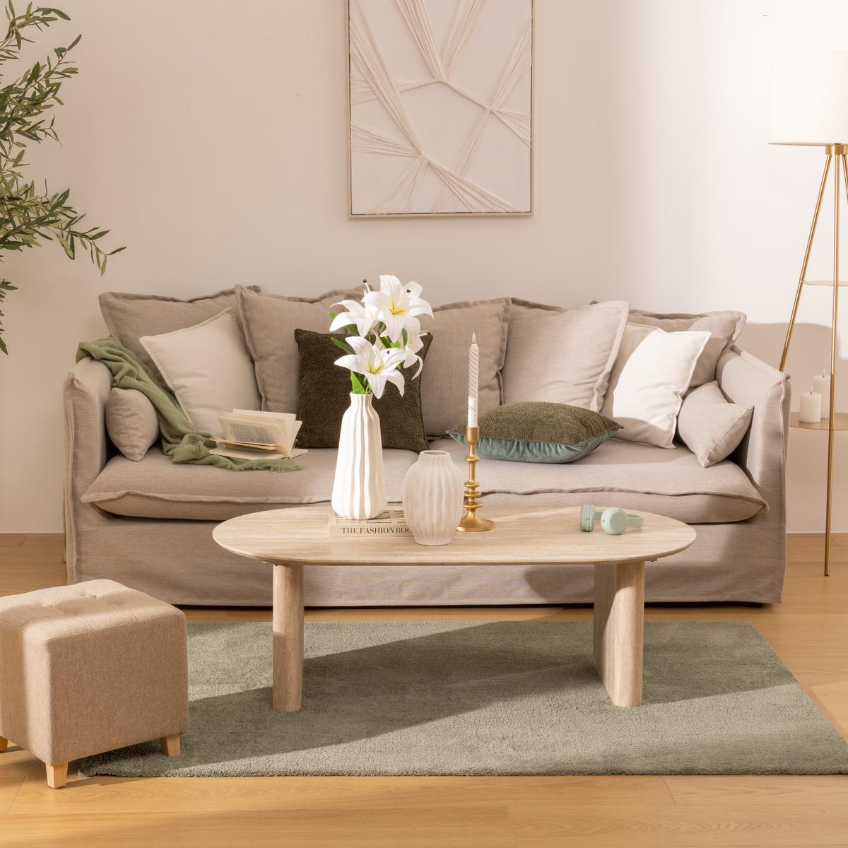 Salontafel LAGOON 120x60 Travertijnlook