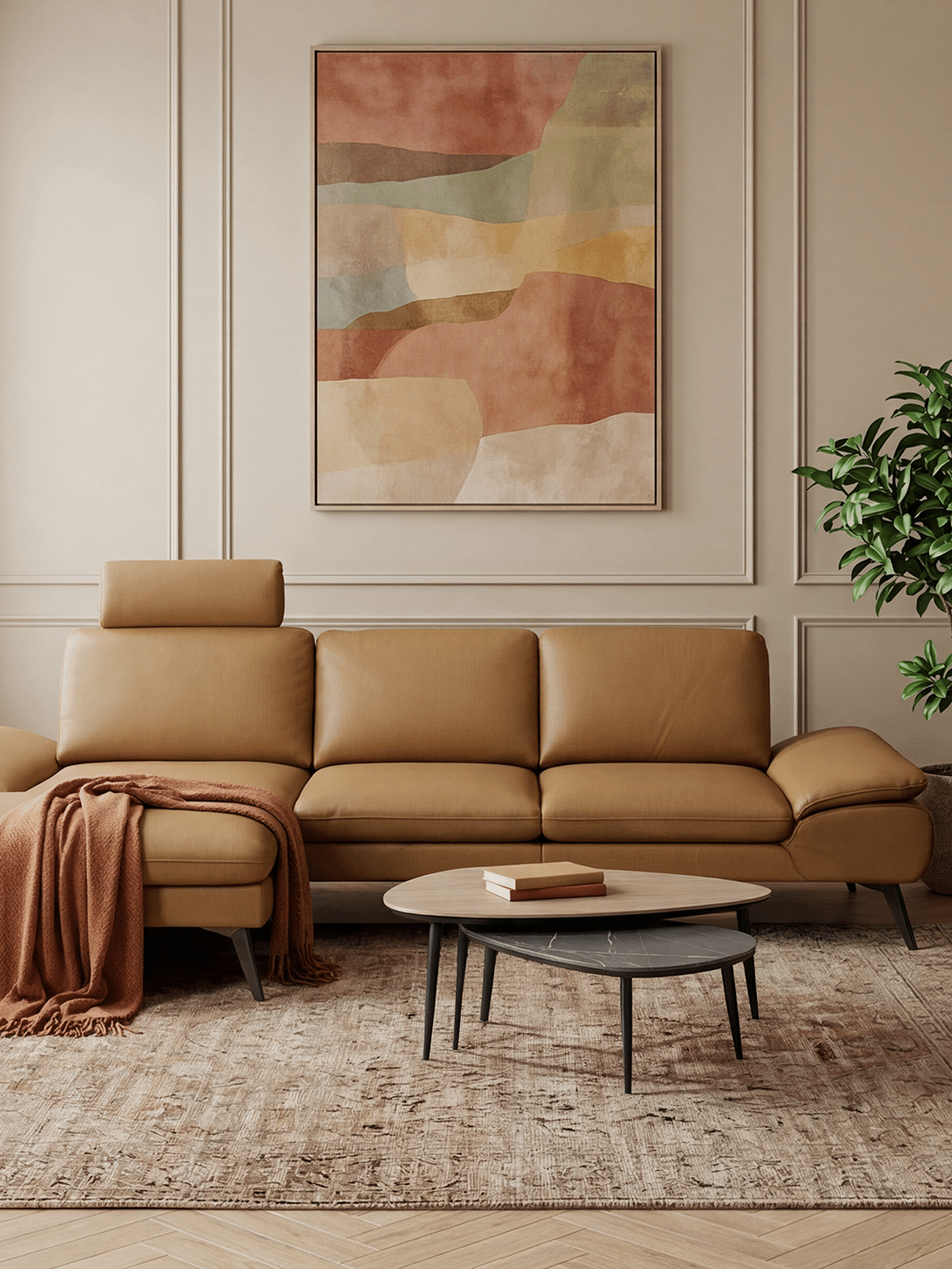 Salontafelset Vinnum Misty Oak/Pedra
