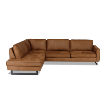 Hoeksalon VIDA Hoek Links Cognac Hoeksalon VIDA Hoek Links Cognac