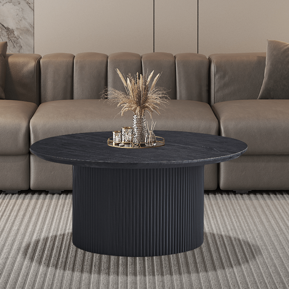 Salontafel PORTO Decor Donkerbruin Ø80