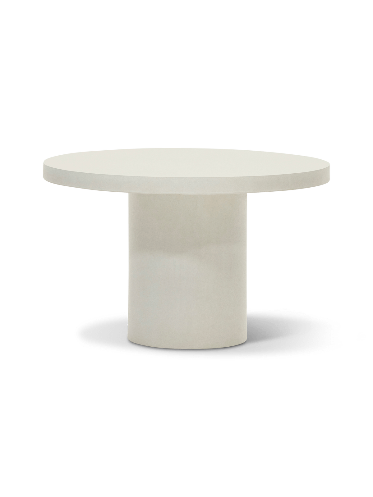 Aiguablava ronde tafel in wit cement, ⌀120 cm