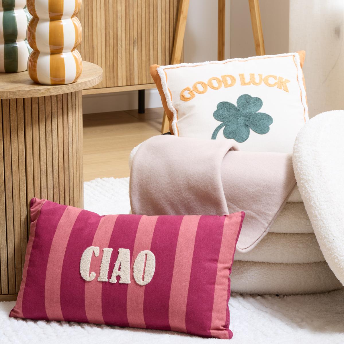 Kussen BIBBI 40x40 Good Luck Beige/Oker