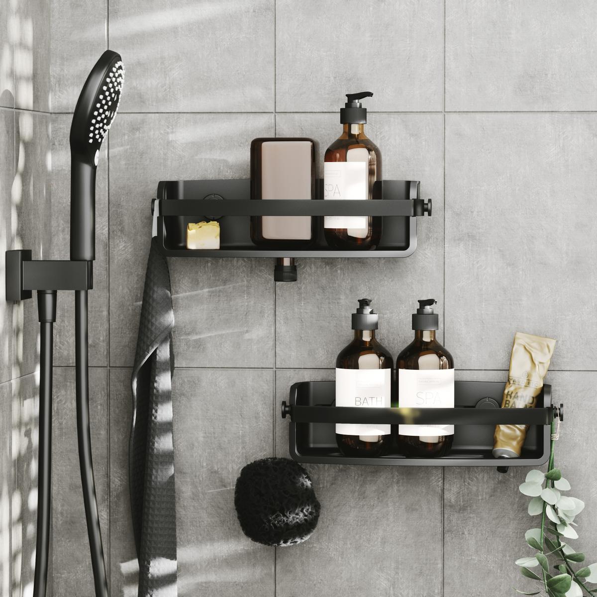 Doucherek FLEX GEL-LOCK Zwart