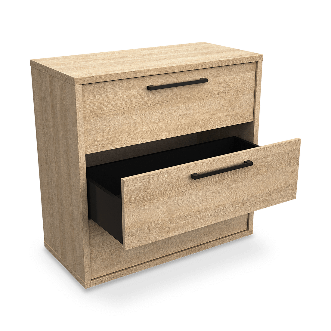 Nachttafel BABETTE 2 Laden Eik B52 Nachttafel BABETTE 2 Laden Eik B52