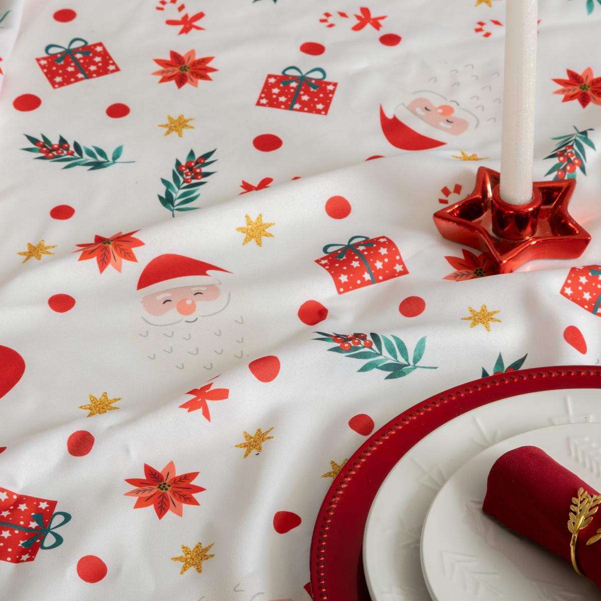 Tafelkleed OEKE 360 Wit/Rood/Groen