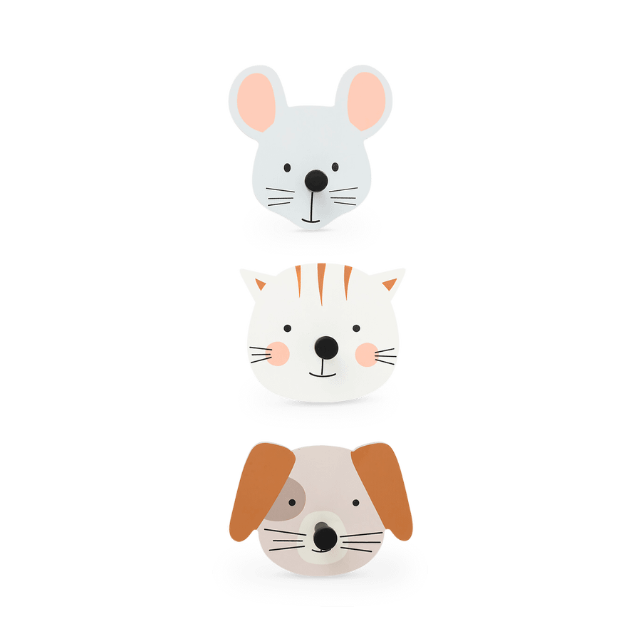 Kapstokhaak ANIMAL Set van 3 Kapstokhaak ANIMAL Set van 3