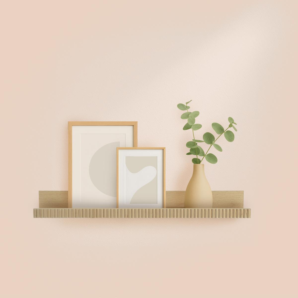 Wandplank ONNIA Opkant Ribbel Naturel 90