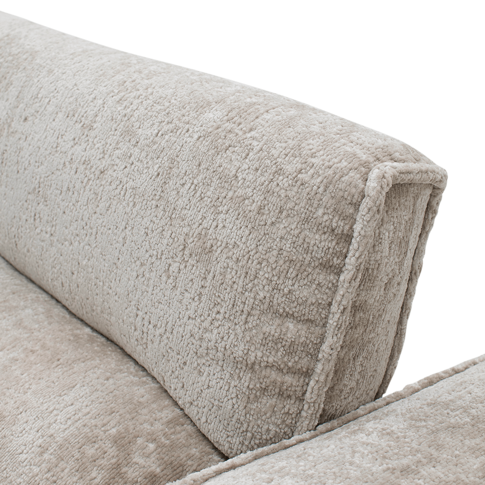 Hoeksalon GASTON Greige Longchair Links B311