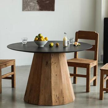 Eettafel LARISA Recycled Pine Ø120 Eettafel LARISA Recycled Pine Ø120