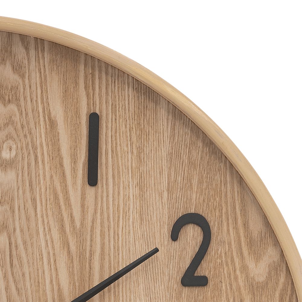 Klok IRKIS Rond Ø55 Houtlook Naturel Klok IRKIS Rond Ø55 Houtlook Naturel
