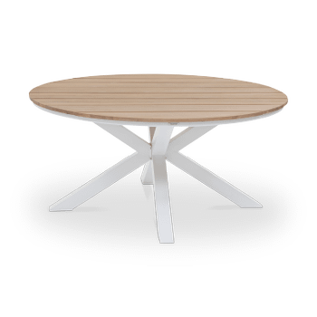 Tuintafel RIPASSO Ø112 Acacia/Wit  Tuintafel RIPASSO Ø112 Acacia/Wit