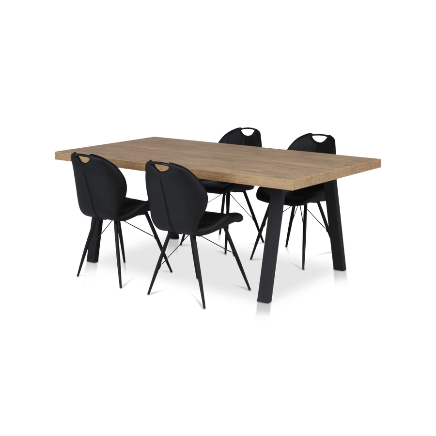 Eettafel met A-poot ABBEY Scarlet Oak 200x100 Eettafel met A-poot ABBEY Scarlet Oak 200x100