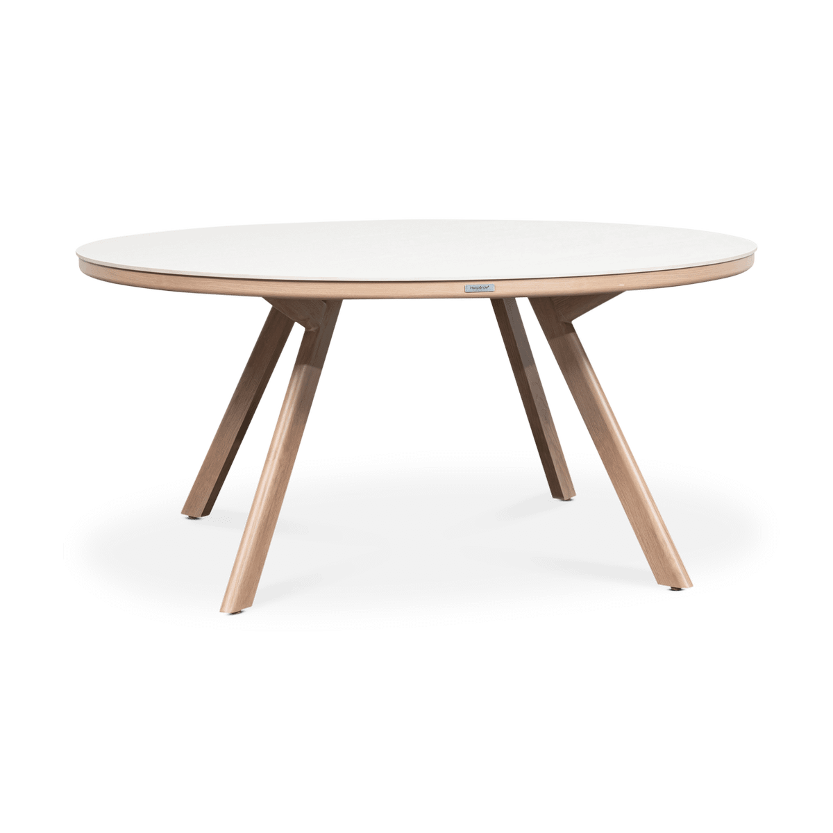 Tuintafel MANTOVA Beige/Honey Ø160