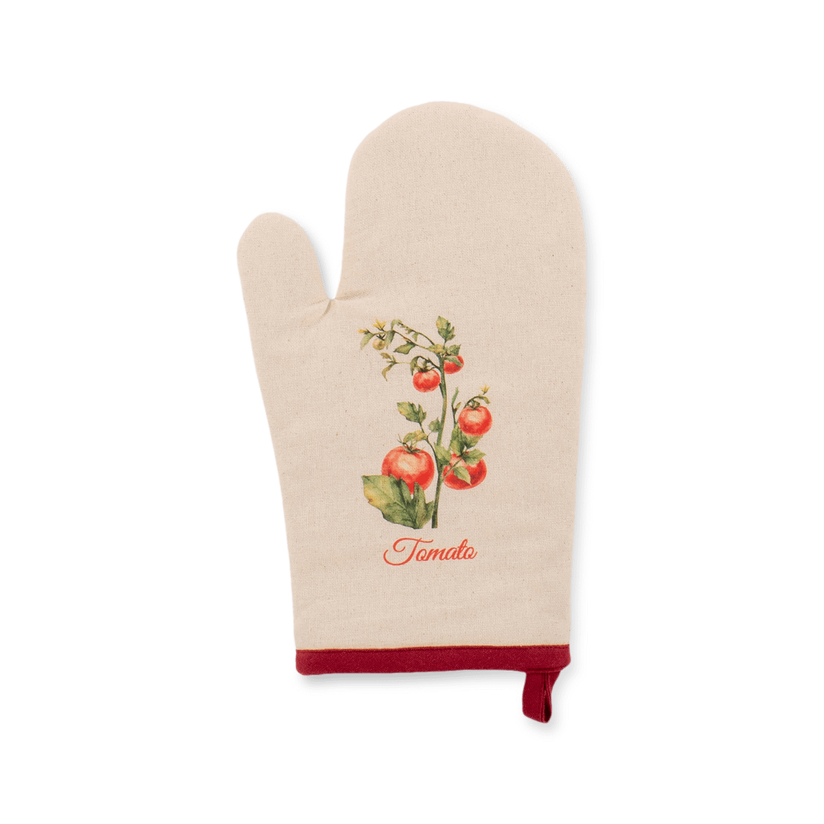 Ovenwant TOMATO Katoen Beige/Rood Set van 2