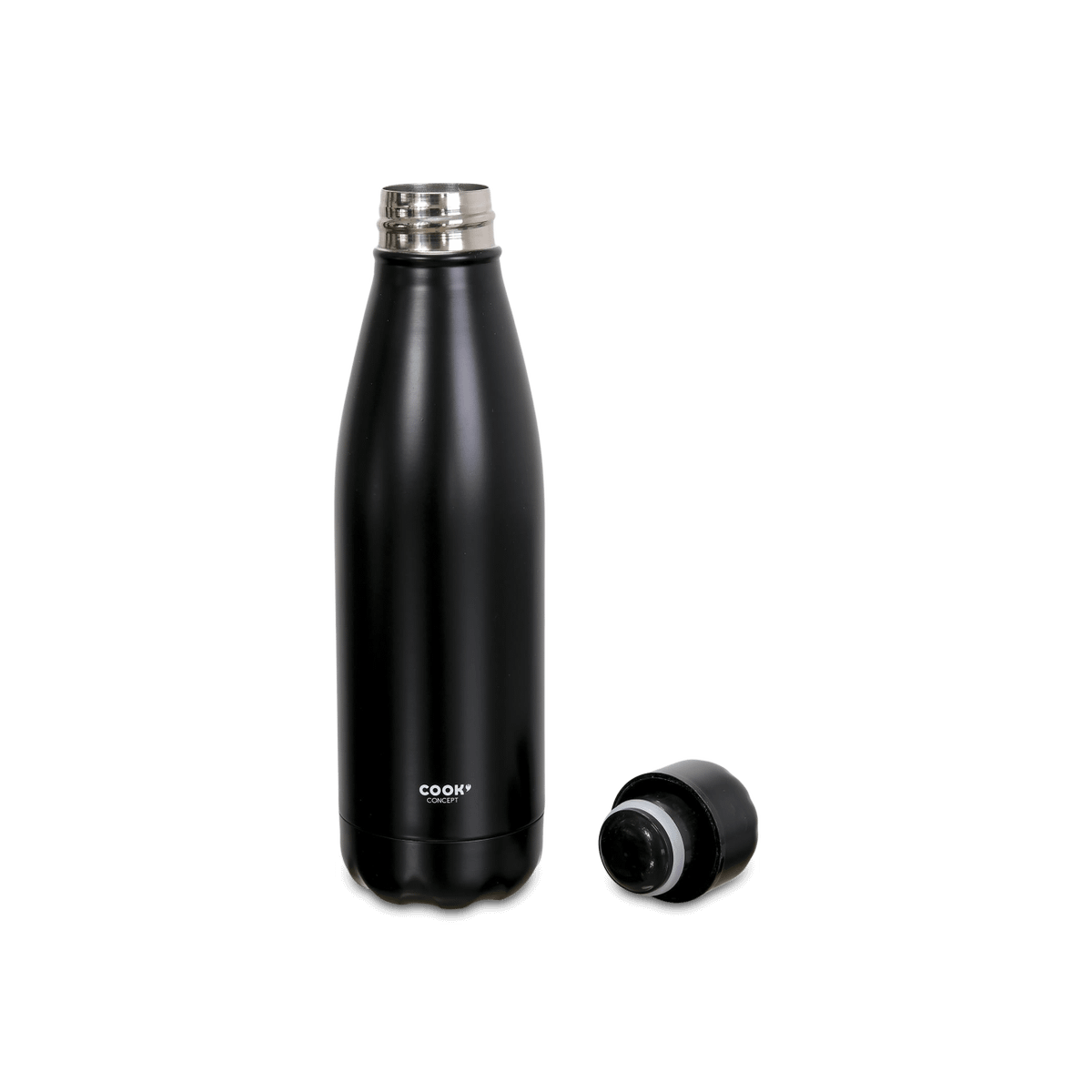 Isoleerfles COOK 50cl Inox Zwart