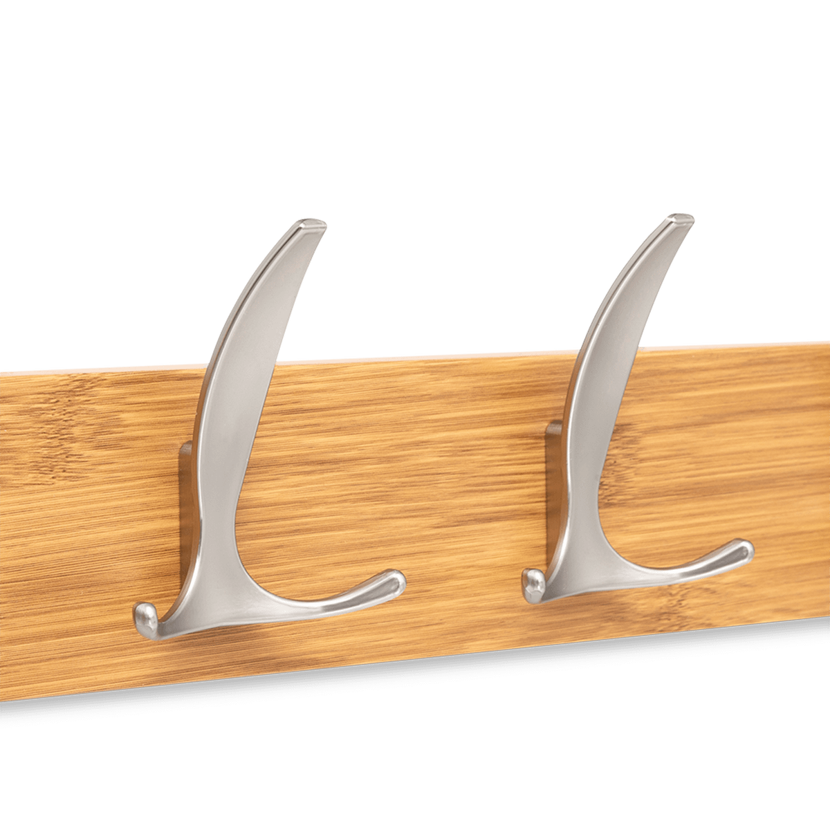 Wandkapstok HAYLIA Hout/Zilver