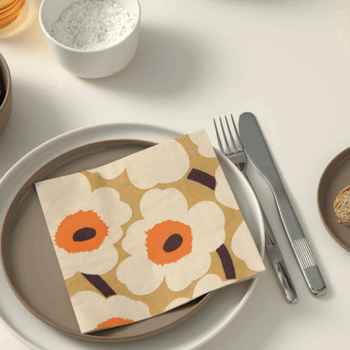 Servet UNIKKO S/20 Beige/Oranje Servet UNIKKO S/20 Beige/Oranje