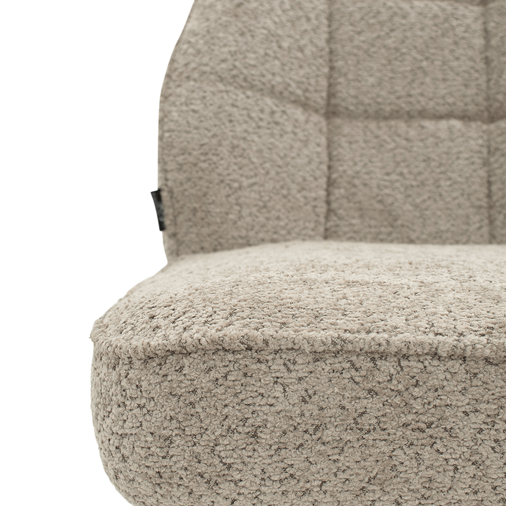 Stoel BLAIR 180° Bouclé Caffe Latte