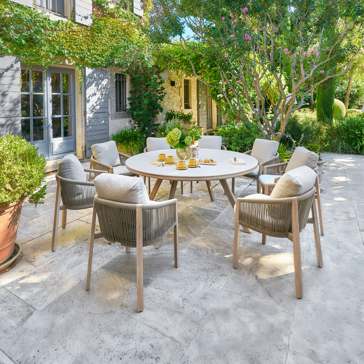 Armstoel BRINDISI Honey/Beige