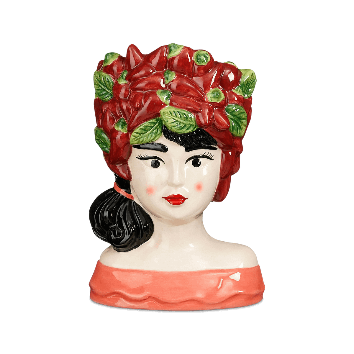 Bloempot FUNRY Dame Keramiek Rood