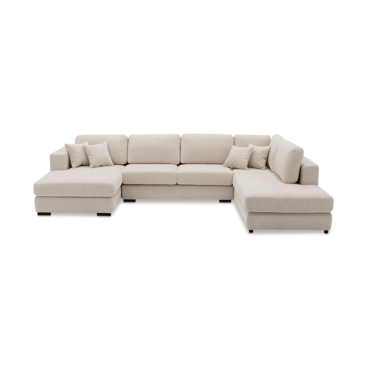 Hoeksalon GRANADA Longchair Links Beige B365