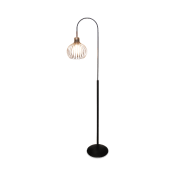 Vloerlamp RAGA Zwart/Koper Vloerlamp RAGA Zwart/Koper