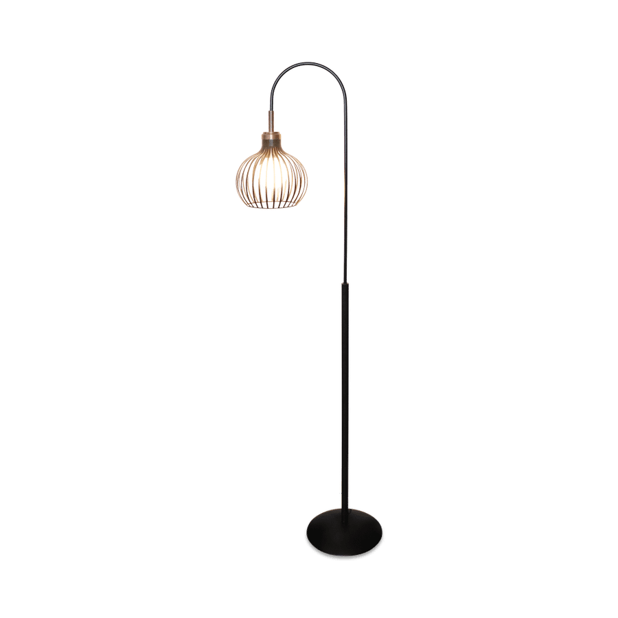 Vloerlamp RAGA Zwart/Koper Vloerlamp RAGA Zwart/Koper