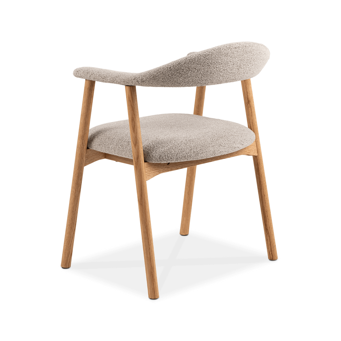 Armstoel COLETTE Monza Beige - Poot Eik Armstoel COLETTE Monza Beige - Poot Eik